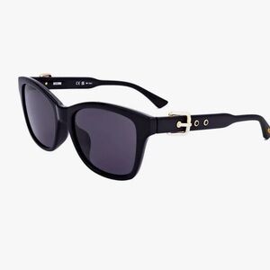 Moschino Black Sunglasses with Gold Accents